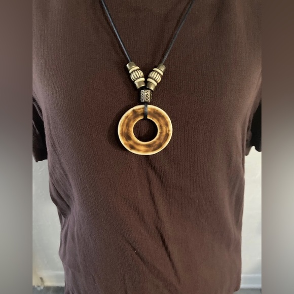 CM Shapes 3 pieces set women M blouse pants &cardigan brown collared cheetah zip - Picture 3 of 12